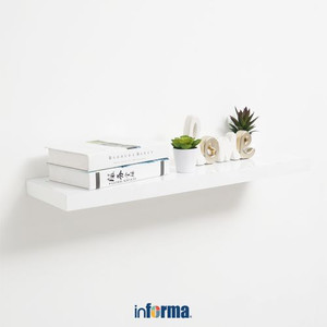 INFORMA - FLOATING SHELF L80 WHITE