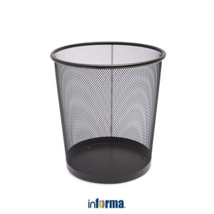 INFORMA - TEMPAT SAMPAH-TRASH CAN MEDIUM BLACK DIA 26X28CM