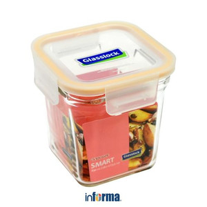 Informa - Glasslock 830 Ml Smart Wadah Makanan - Kuning