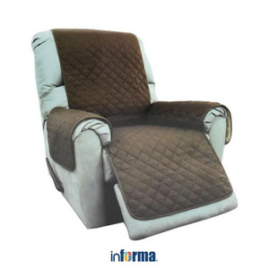 SARUNG PELINDUNG SOFA RECLINER PROTECTOR 1 SEATER CHOC-TAN