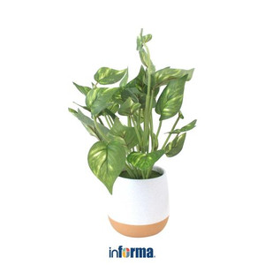 TANAMAN PLASTIK - ARTIFICIAL LEAVES HANGING POT TY1 70CM