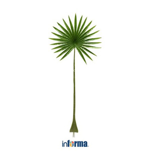 TANAMAN PLASTIK - ARTIFICIAL FAN PALM LEAF GREEN 36X84CM