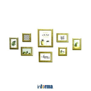 INFORMA - BINGKAI FOTO - PHOTO FRAME SET OF 8 JH04 BROWN