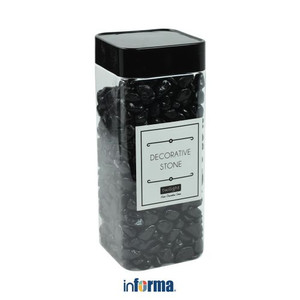 INFORMA - BATU DEKORASI - DECORATIVE STONE 3I 6X6X16CM BLACK