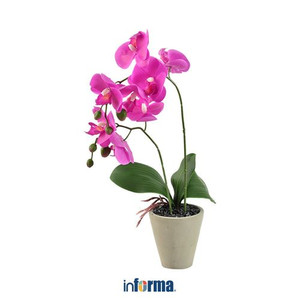 INFORMA - BUNGA PLASTIK - ARTIFICIAL ORCHID 7C 11X11X56CM PURPLE