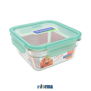 Informa - Glasslock 900 Ml Fancy Wadah Makanan - Hijau