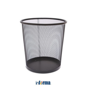 TEMPAT SAMPAH-TRASH CAN SMALL BLACK DIA 22.5X23.5CM