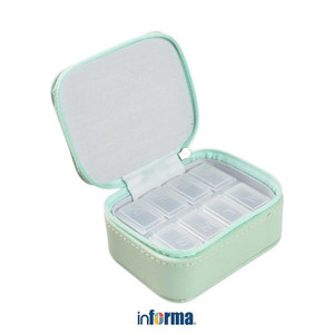 Informa 9X7.2X4.5 Cm Kotak Penyimpanan Obat - Hijau Mint