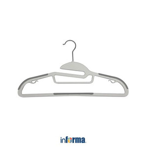 GANTUNGAN BAJU PLASTIK-SMART PLASTIC HANGERS (5) SOFT GRAY