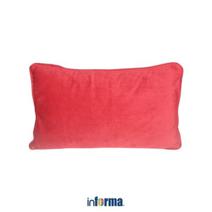 SARUNG BANTAL SOFA CUSHION COVER VELVET 30X50CM RED