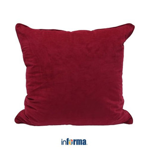 SARUNG BANTAL SOFA CUSHION COVER VELVET 70X70CM RED