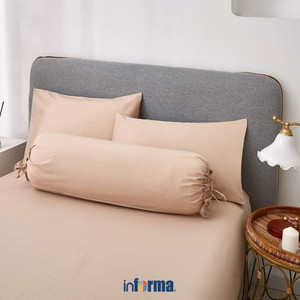 Informa - Linotela 50X75 Cm Sarung Bantal - Cokelat Muda