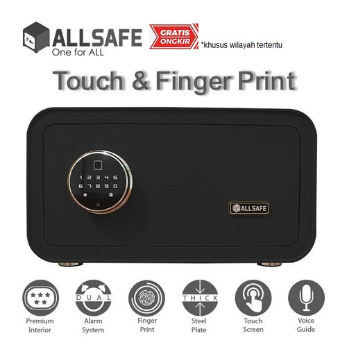 Brankas ALLSAFE AS-ES 23 TOUCH & Fingerprint - Black