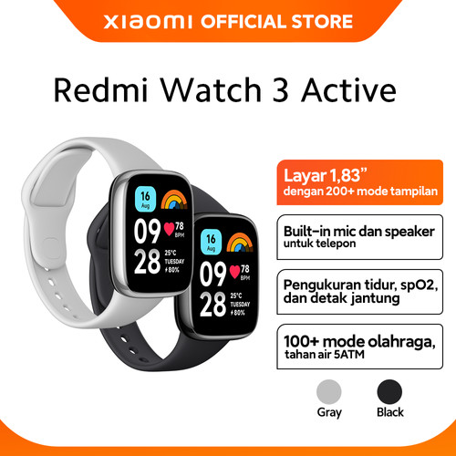 Official Xiaomi Redmi Watch 3 Active | Tahan Air 5ATM