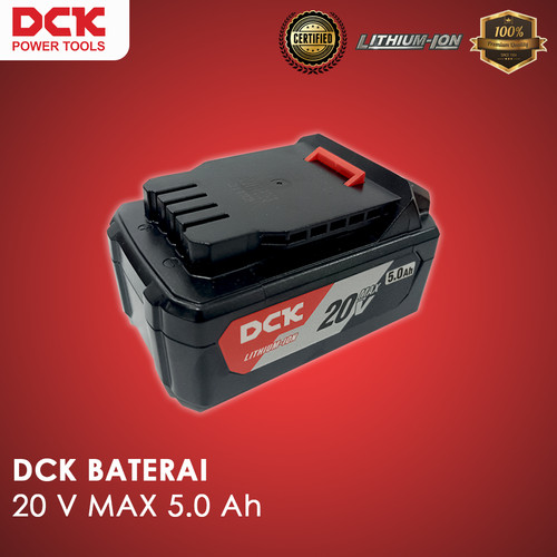 DCK Battery / Baterai 20V Max 5.0 Ah