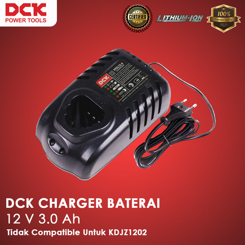 DCK Charger Battery / Baterai 12V 3.0 Ampere