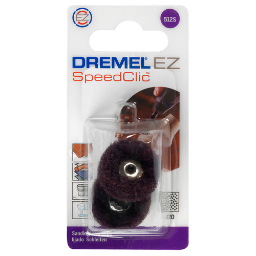 DREMEL 512S EZ Speedclic Sanding Abrasive Buff 320 Grit (2 pcs)