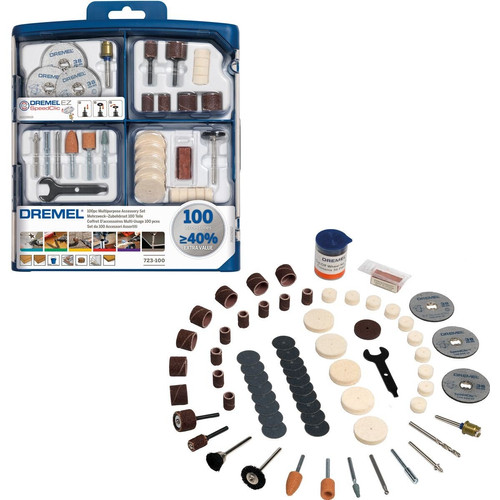 DREMEL 100 Pieces Multipurpose Accessory Set / Part Asesoris Serbaguna