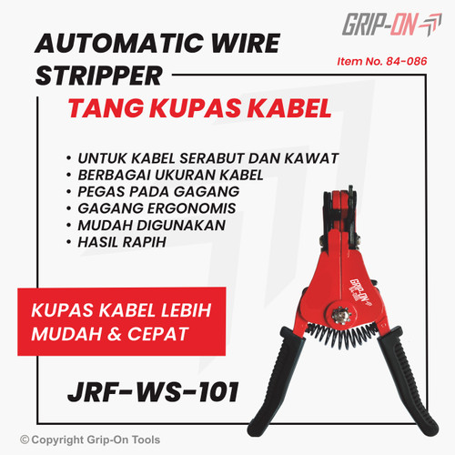 GRIP-ON AUTOMATIC WIRE STRIPPER - TANG KUPAS KABEL OTOMATIS GRIP-ON