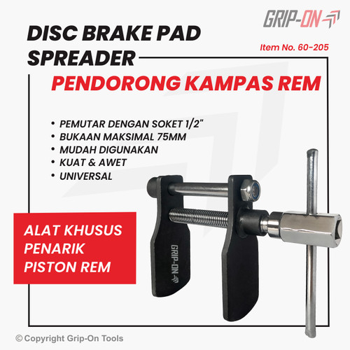 Grip-On Disc Brake Pad Spreader Pendorong Kampas / Penarik Piston Rem