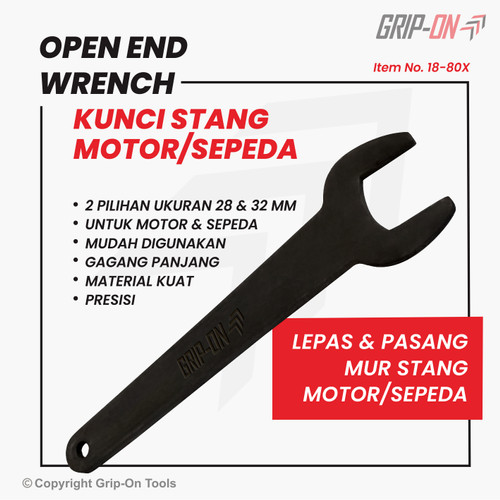 GRIP-ON OPEN END WRENCH / KUNCI STANG UNTUK MOTOR DAN SEPEDA