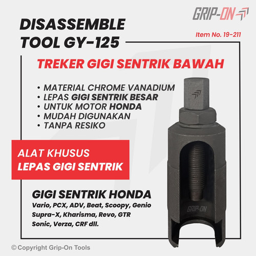 TREKER GIGI SENTRIK / NANAS GY-125 / DISASSEMBLE TOOL GY125 GRIP ON