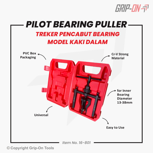 GRIP-ON PILOT BEARING PULLER TREKER ALAT CABUNG BEARING DALAM GRIP ON