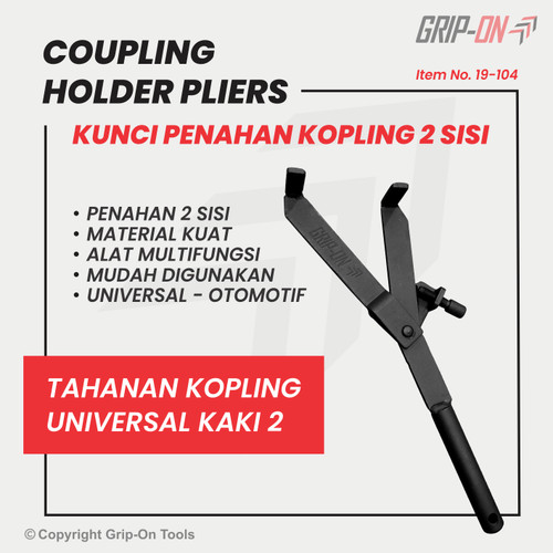 TAHANAN RUMAH KOPLING GANDA UNIVERSAL - COUPLNG HOLDER PLIERS GRIP ON