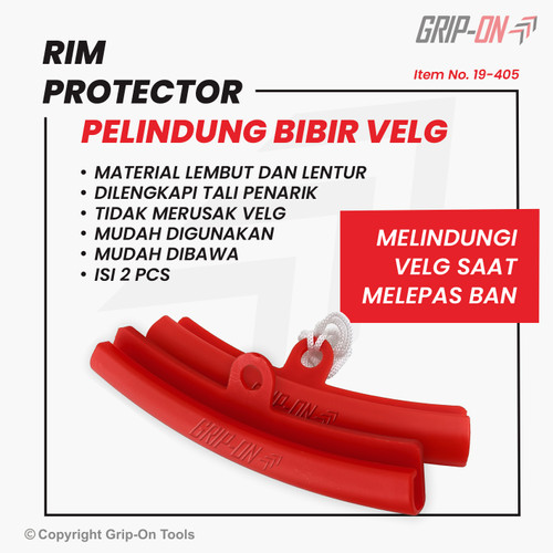 GRIP-ON PELINDUNG VELG PELEK BAN - RIM PROTECTOR - PELINDUNG GANTI BAN