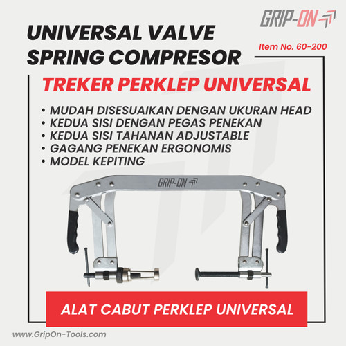 GRIP-ON UNIVERSAL VALVE SPRING COMPRESOR TREKER PERKLEP UNIVERSAL