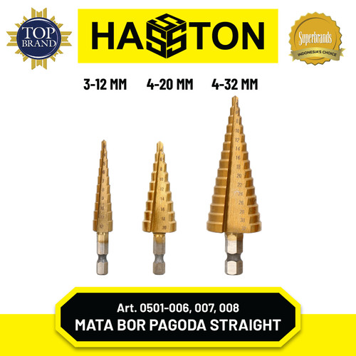 Hasston Mata Bor Pagoda Spiral Multi / Hss Titanium Coated (0501)