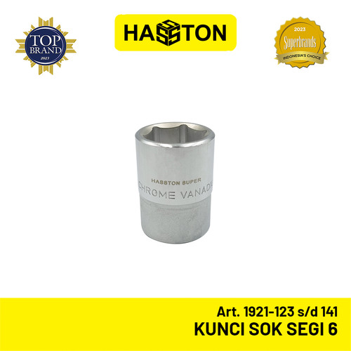 Hasston Kunci Sok Chrome Segi 6 - Gagang Sok 3/4" (1921)