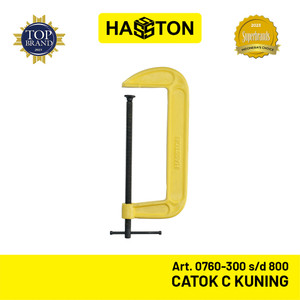 Hasston Alat Jepit Catok C / C-Clamp Klem C Kuning (0760)