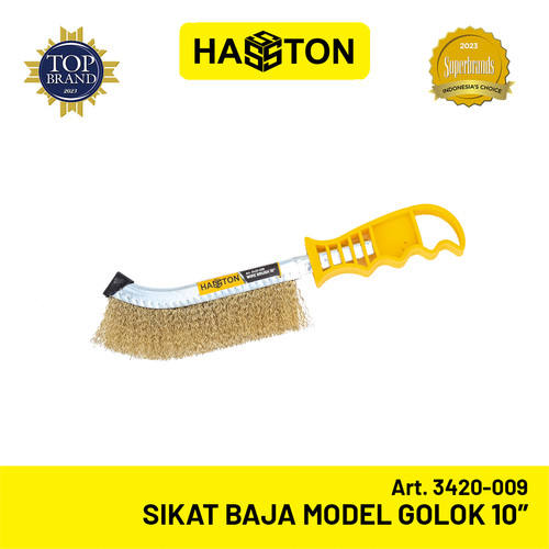 Hasston Sikat Baja Model Golok 10'' / Steel Wire Brush (3420-009)