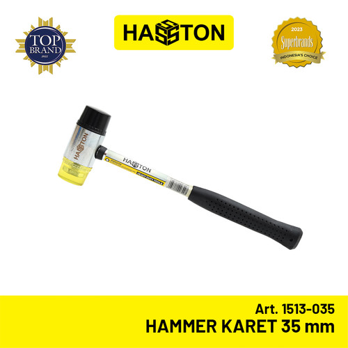 Hasston Hammer Karet Gagang Besi 35mm / Palu Karet (1513-035)