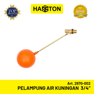 Hasston Pelampung Air Kuningan (2pcs) Mdl. Bola 3/4" (2970-002)