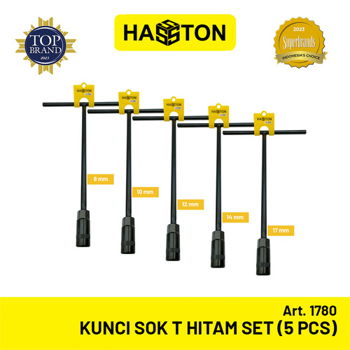 Kunci Sok T set Hasston - Paket Kunci Sok T 8 10 12 14 17 - Sok T Set