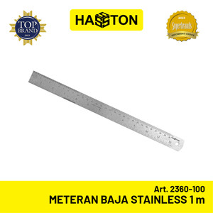 Hasston Meteran Baja Stainless 1m x 1.2mm / Penggaris Baja (2360-100)