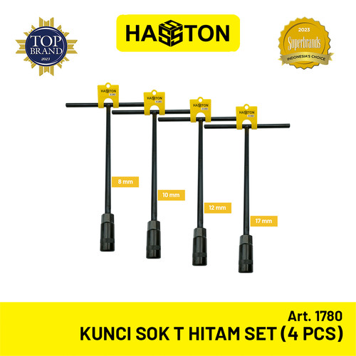 Kunci Sok T set Hasston - Paket Kunci Sok T 8 10 12 17 - Sok T Set