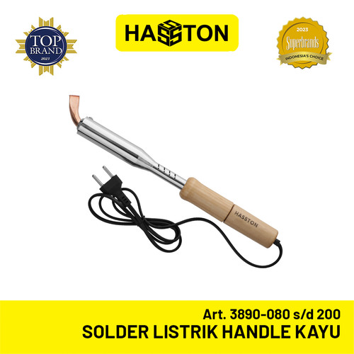 Hasston Solder Listrik Handle Kayu / Soldering Iron (3890)