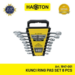 Hasston Kunci Ring Pass 8 pcs / Combination Wrench (8-19mm) (1647-001)