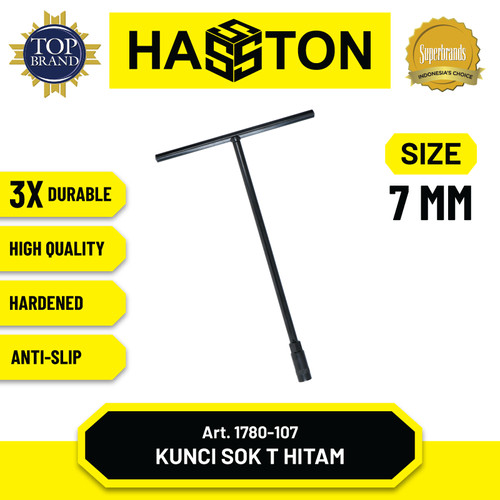 Hasston Kunci Sok T Chrome 12 mm / Socket Wrench-T (1780-112)