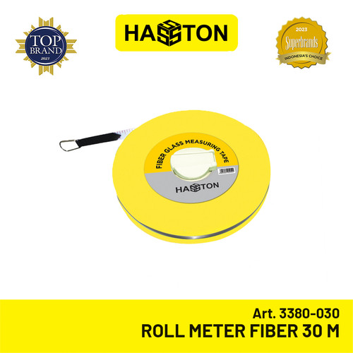 Hasston Roll Meter Fiber 30m / Fiber Glass Measuring Tape (3380-030)