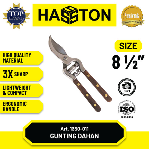 Hasston Gunting Bunga Gg. Kayu 8.5" (1350-011)