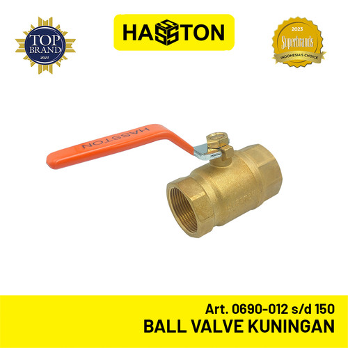 Hasston Ball Valve Kuningan/Katup Bola Kuningan / Stop Kran Air (0690)