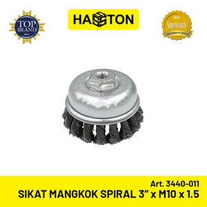 Hasston Sikat Mangkok Kepang 3" / Cup Brush Model Spiral (3440-011)