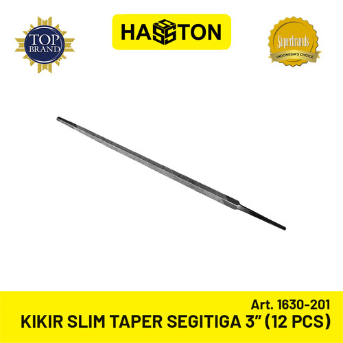 Hasston Kikir Slim Taper 3" Segitiga (12 Pcs) (1630-201)