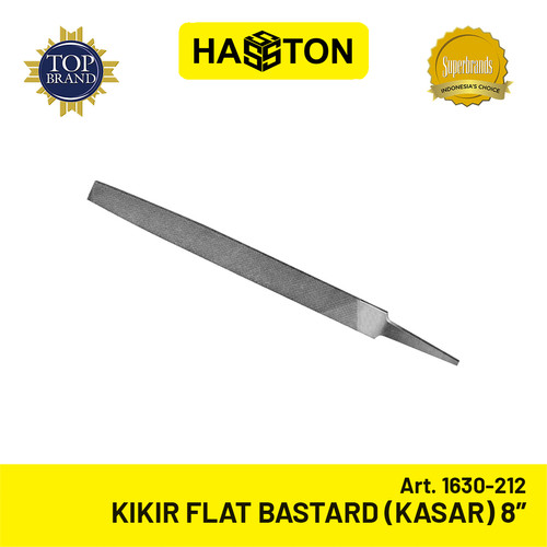 Hasston Kikir Flat - Bastard (kasar) 8" (12 Pcs) (1630-212)