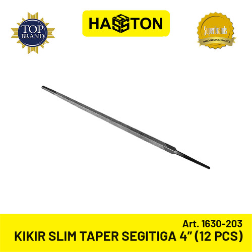 Hasston Kikir Slim Taper 3" Segitiga (12 Pcs) (1630-203)