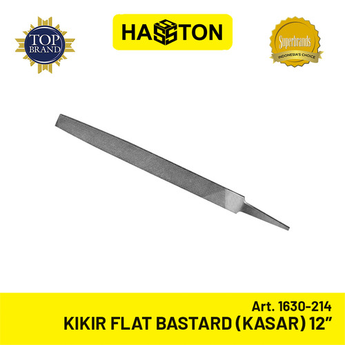 Hasston Kikir Flat - Bastard (kasar) 12" (12 Pcs) (1630-214)